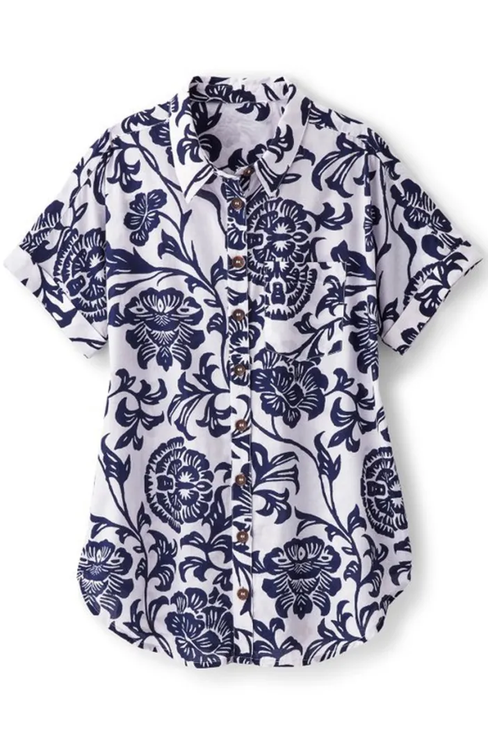 Soft Surroundings Tops|Gia Top FijiFloral