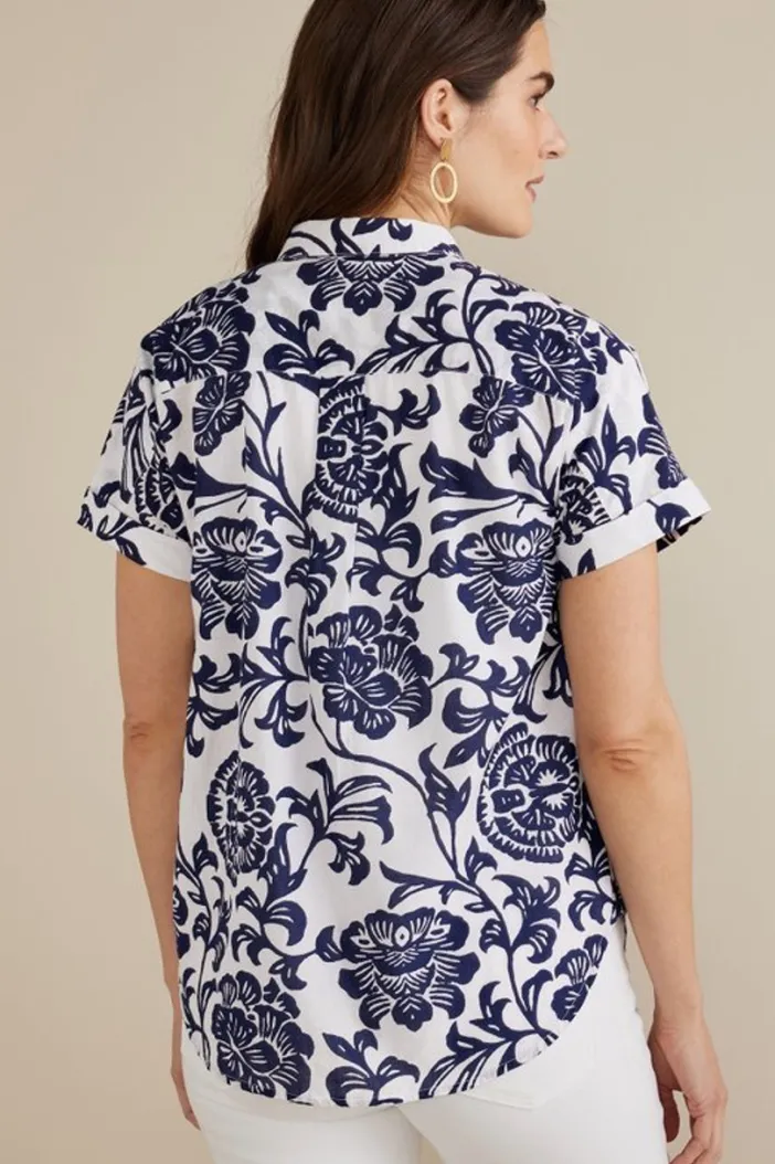 Soft Surroundings Tops|Gia Top FijiFloral
