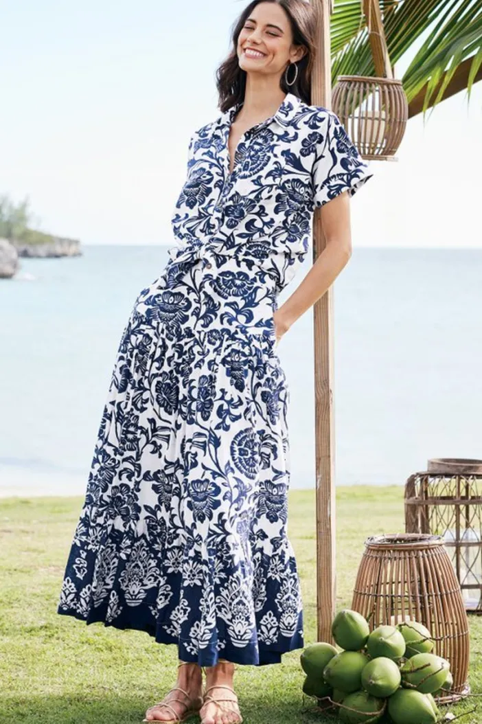 Soft Surroundings Tops|Gia Top FijiFloral