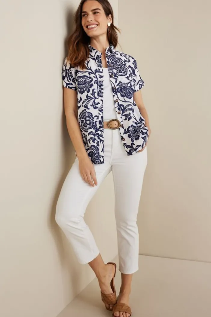 Soft Surroundings Tops|Gia Top FijiFloral