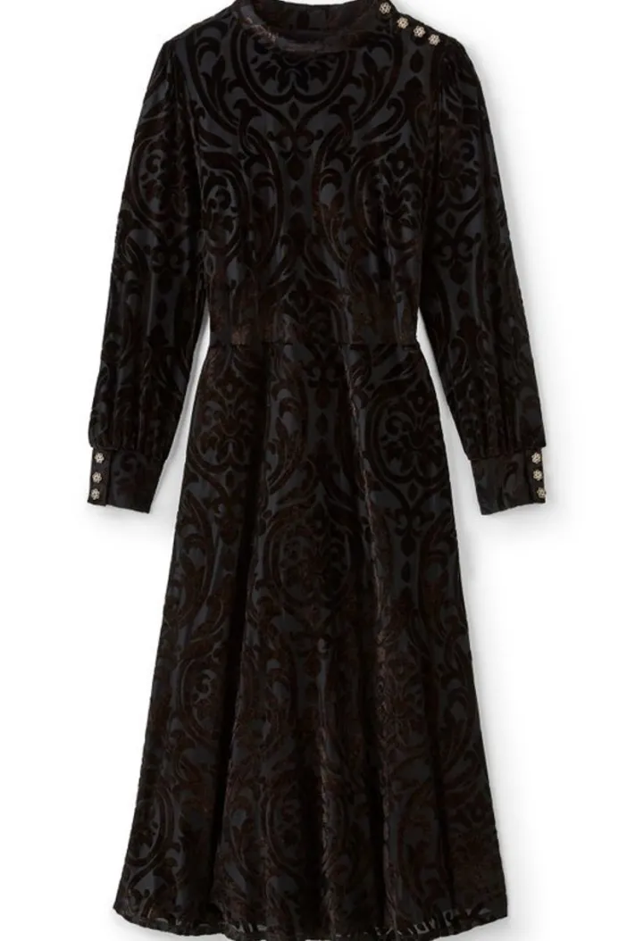 Soft Surroundings Dresses|Hadley Velvet Dress BlackAbstract