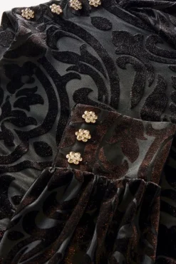 Soft Surroundings Dresses|Hadley Velvet Dress BlackAbstract