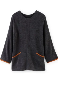 Soft Surroundings Tops|Hanna Convertible Tunic CharcoalHeather