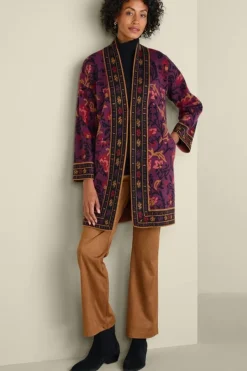 Soft Surroundings Tops|Sweaters & Cardigans|Haven Jacquard Cardigan WinterGardenJacquard