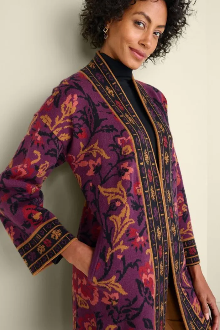 Soft Surroundings Tops|Sweaters & Cardigans|Haven Jacquard Cardigan WinterGardenJacquard