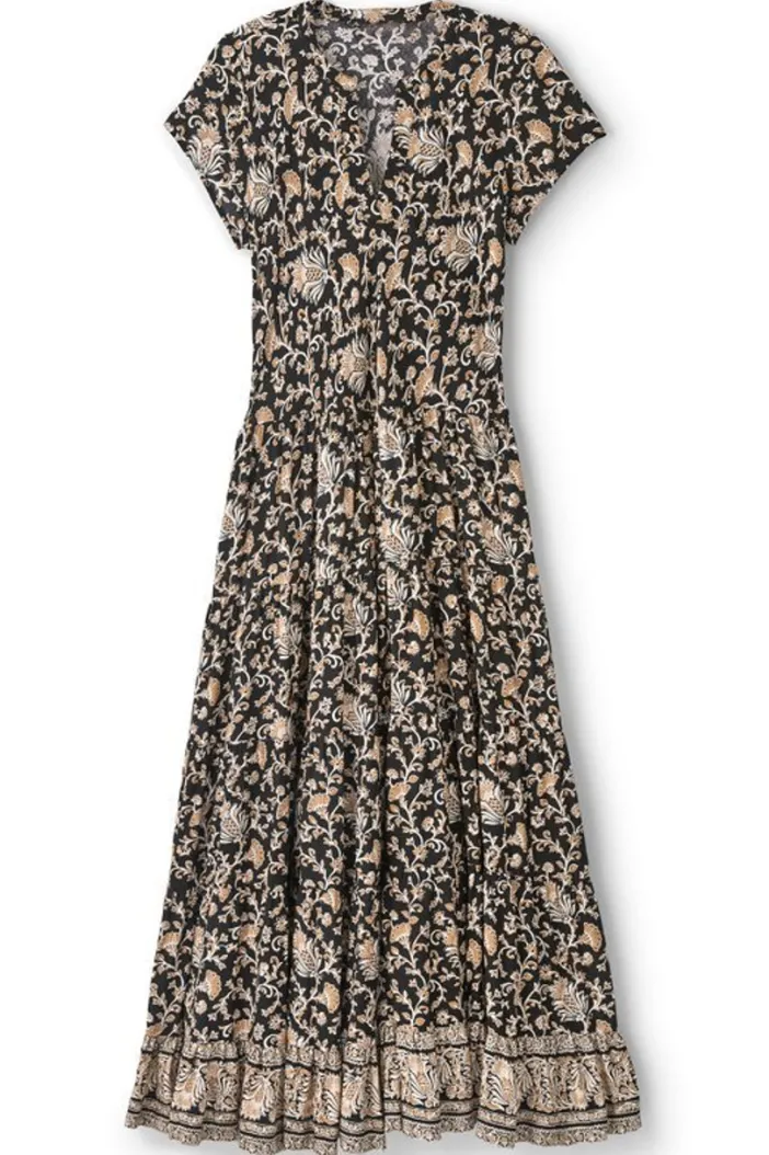 Soft Surroundings Dresses|Hollis Midi Dress LisbonFloralNeutral