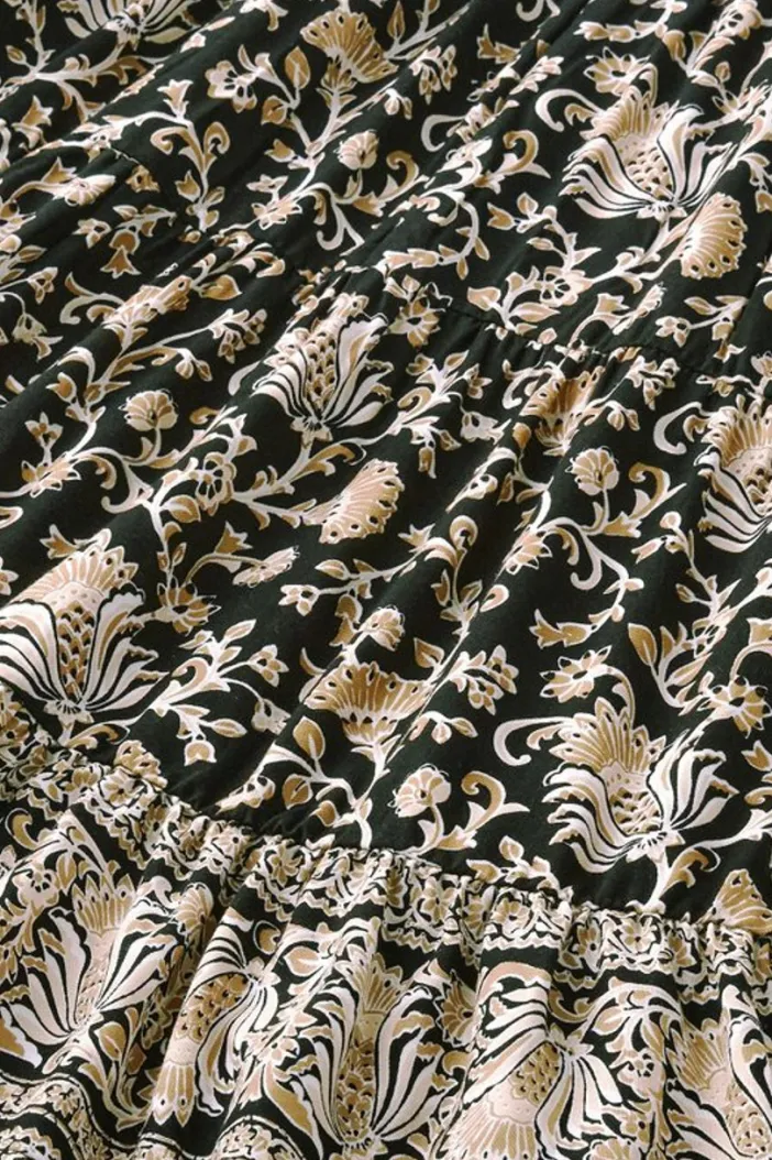 Soft Surroundings Dresses|Hollis Midi Dress LisbonFloralNeutral