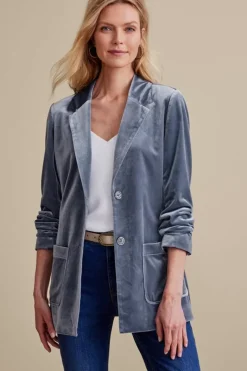 Soft Surroundings Toppers|Jackets & Coats|Holly Velvet Blazer