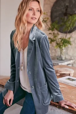 Soft Surroundings Toppers|Jackets & Coats|Holly Velvet Blazer