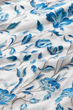 Soft Surroundings Skirts|Imani Maxi Skirt BlueDreamEmbroidery