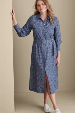 Soft Surroundings Dresses|Irina Dress NightshadowBlue