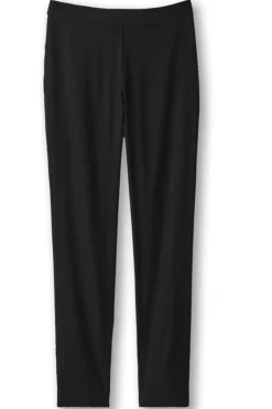 Soft Surroundings Pants|Isla Stretch Linen Slim Leg Pants Black