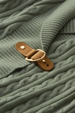 Soft Surroundings Tops|Sweaters & Cardigans|Ivey Cable Knit Cardigan AgaveGreen