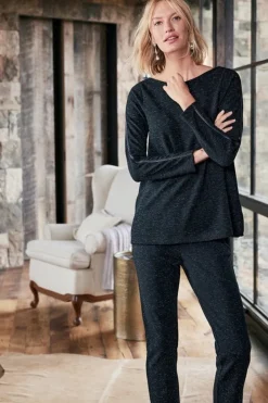 Soft Surroundings Tops|Janae Top Black