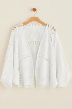 Soft Surroundings Toppers|Scarves & Wraps|Jasmine Lace Wrap Alabaster