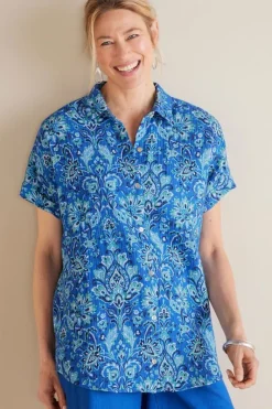 Soft Surroundings Tops|Je Veux Gauze Top
