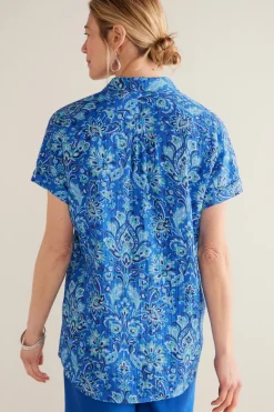 Soft Surroundings Tops|Je Veux Gauze Top