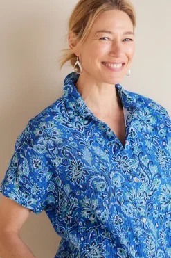 Soft Surroundings Tops|Je Veux Gauze Top