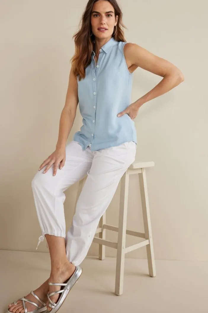 Soft Surroundings Tops|Jennifer Tencel™ Tank LightChambray
