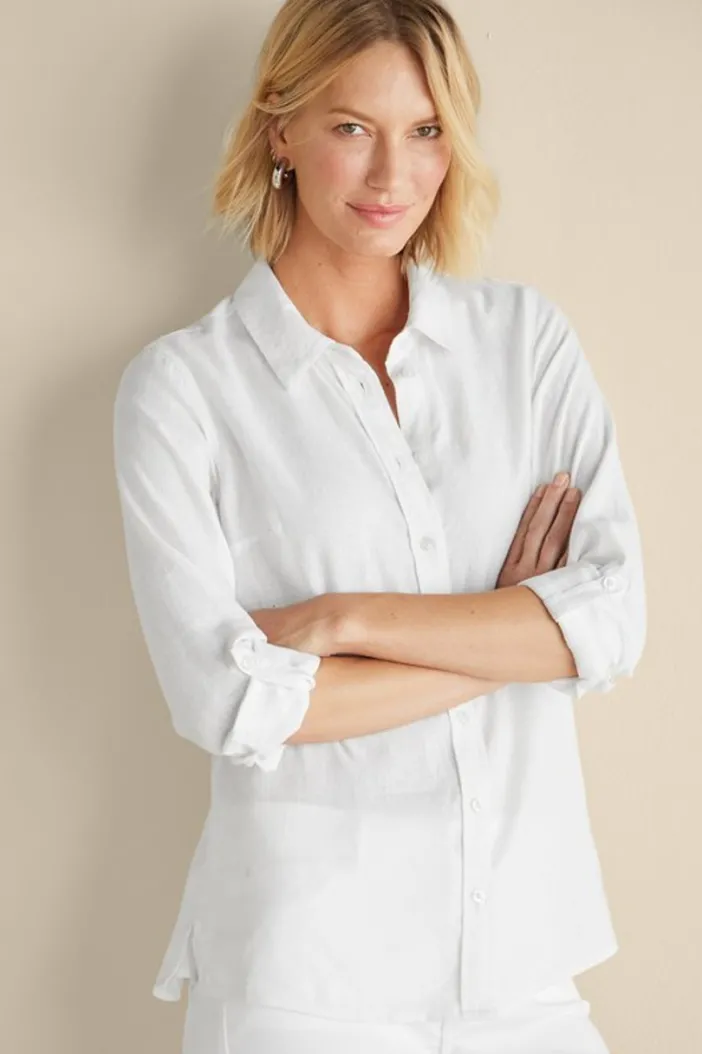 Soft Surroundings Tops|Jordan Linen Blend Shirt