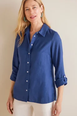 Soft Surroundings Tops|Jordan Linen Blend Shirt