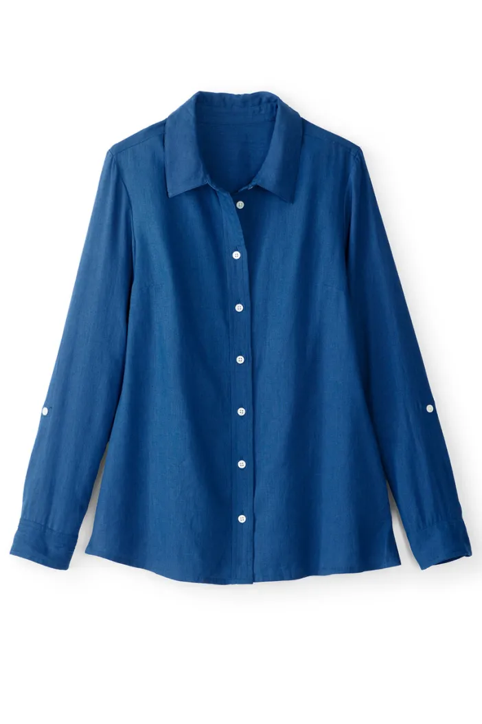 Soft Surroundings Tops|Jordan Linen Blend Shirt