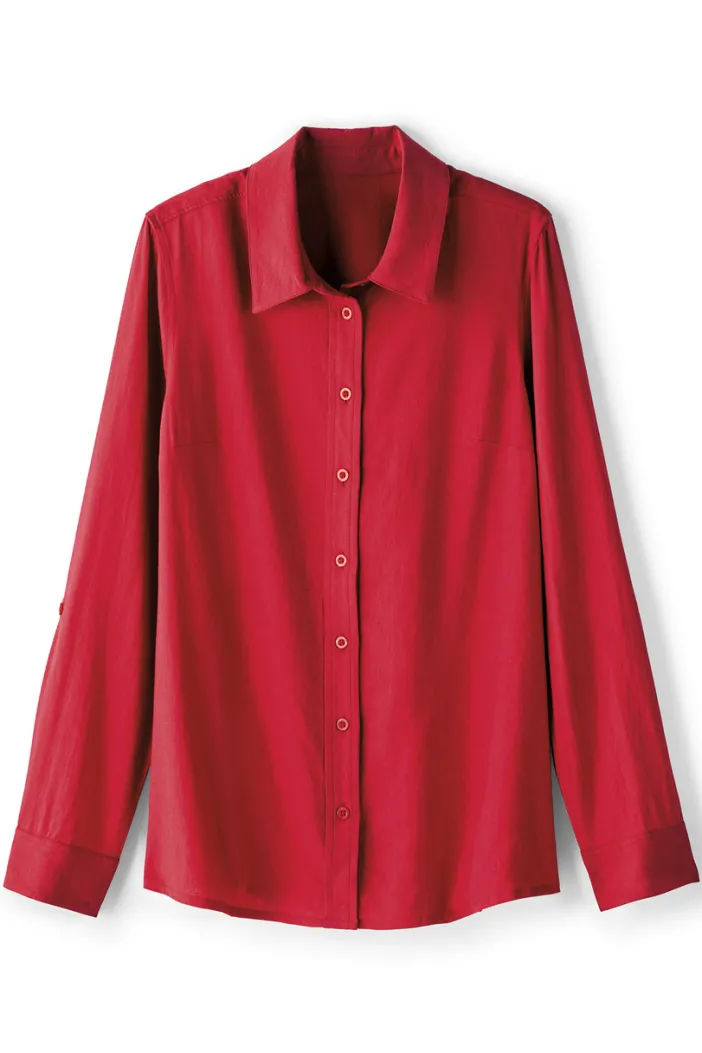 Soft Surroundings Tops|Jordan Linen Blend Shirt