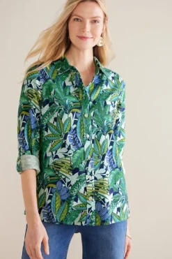 Soft Surroundings Tops|Jordan Linen Blend Shirt