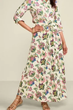 Soft Surroundings Skirts|Jordan Linen Blend Skirt IpanemaFlowers