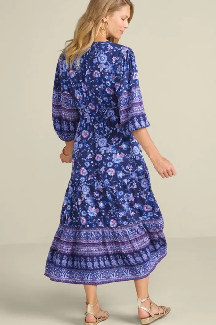 Soft Surroundings Dresses|Jordana Midi Dress SiennaFloral