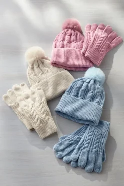 Soft Surroundings Hats|Jules Chenille Hat & Gloves Set