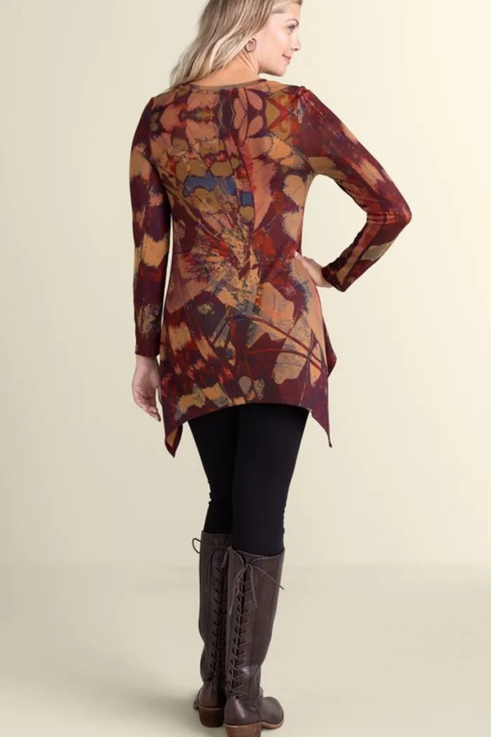 Soft Surroundings Tops|Julia Top ButterflyMulti