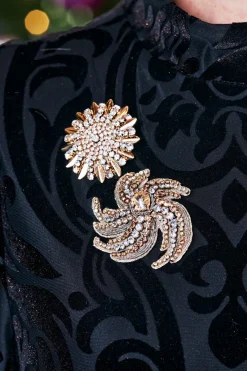 Soft Surroundings Jewelry|Necklaces|Juliana Flower Burst Brooch Gold