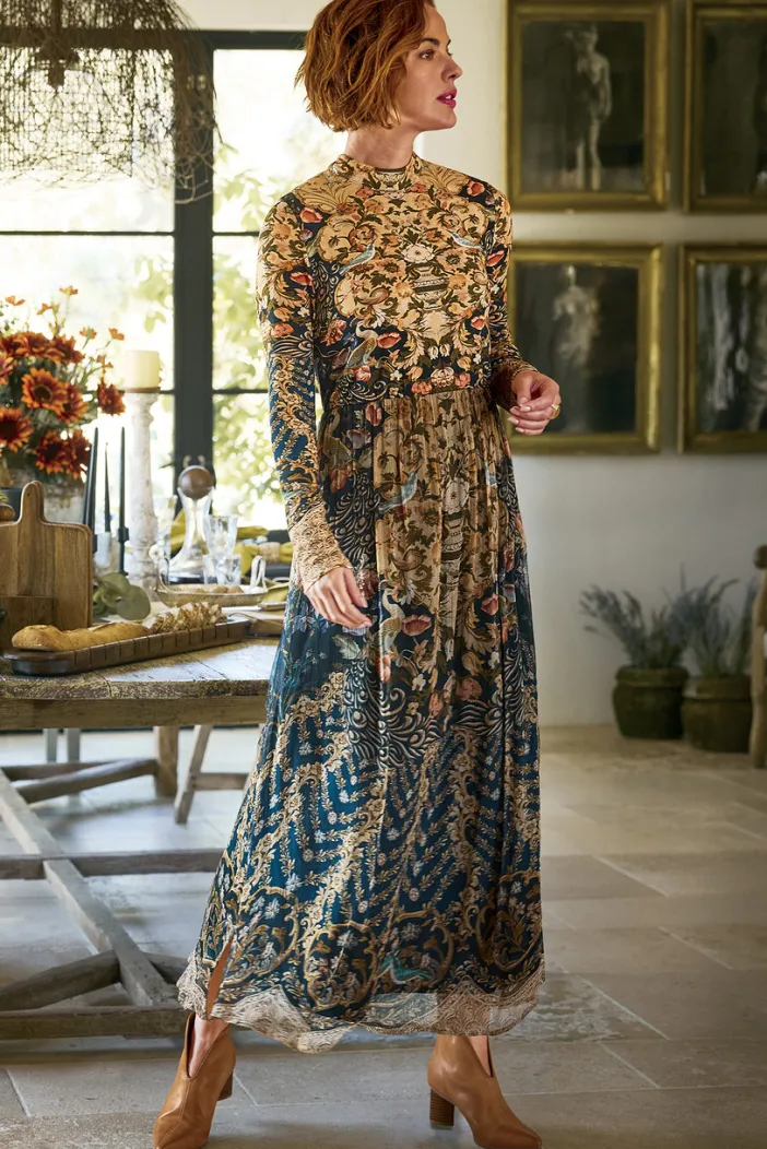 Soft Surroundings Dresses|Kalista Maxi Dress IconScarf