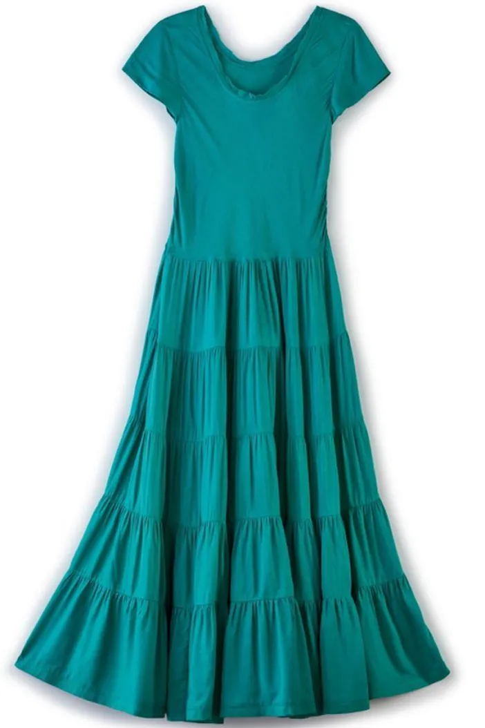 Soft Surroundings Dresses|Kara Dress FieryTealJacobean