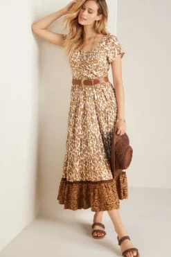 Soft Surroundings Dresses|Kara Dress FieryTealJacobean