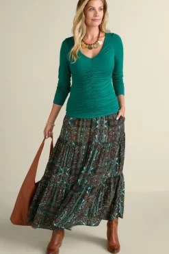 Soft Surroundings Skirts|Kara Skirt HarvestScarf