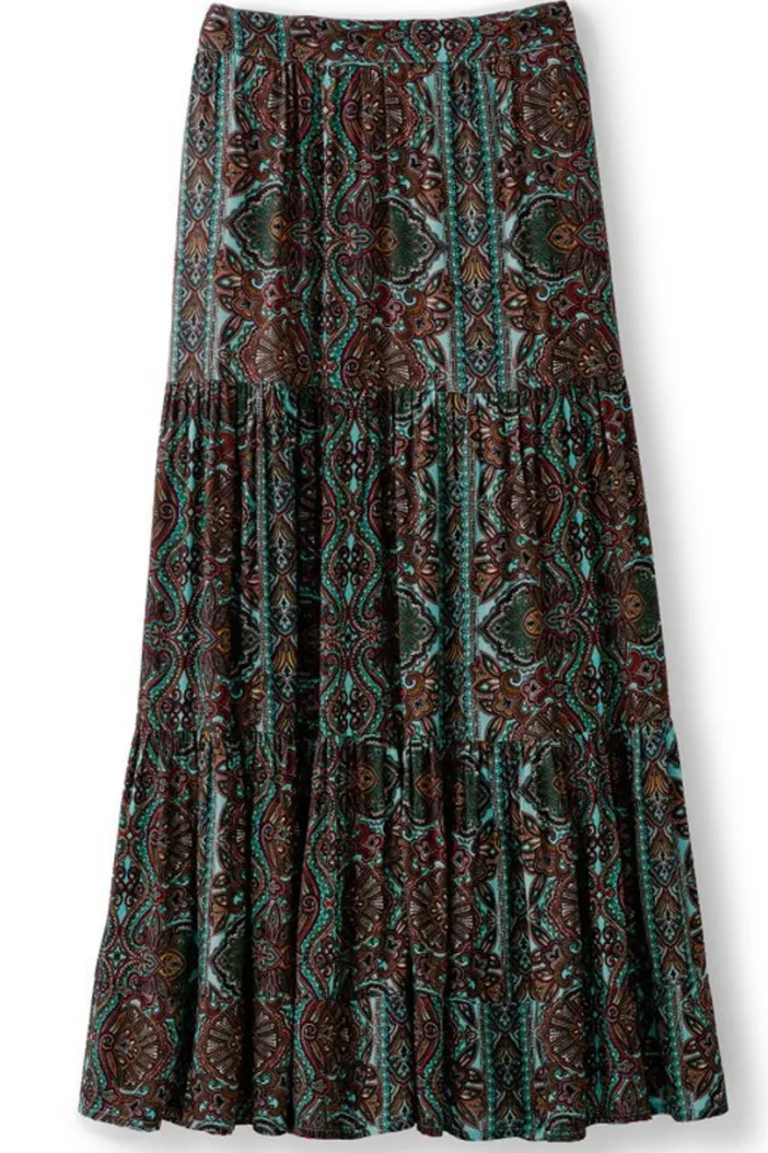 Soft Surroundings Skirts|Kara Skirt HarvestScarf