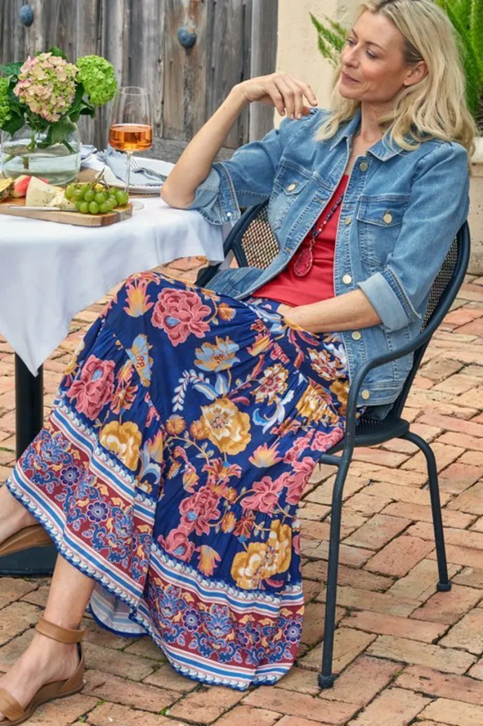 Soft Surroundings Skirts|Kara Skirt HarvestScarf