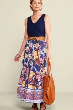 Soft Surroundings Skirts|Kara Skirt II AkrotiriFlowers