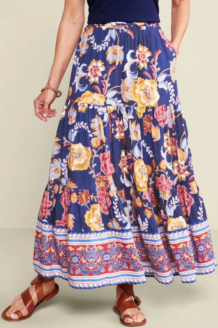 Soft Surroundings Skirts|Kara Skirt II AkrotiriFlowers