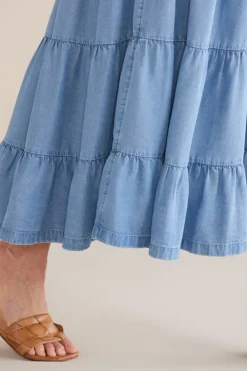 Soft Surroundings Dresses|Kara Tencel™ Dress MediumIndigo