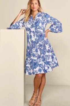 Soft Surroundings Dresses|Karis Gauze Short Dress KamariPaisley
