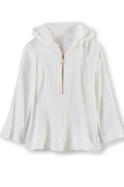 Soft Surroundings Tops|Kemia Gauze Hoodie