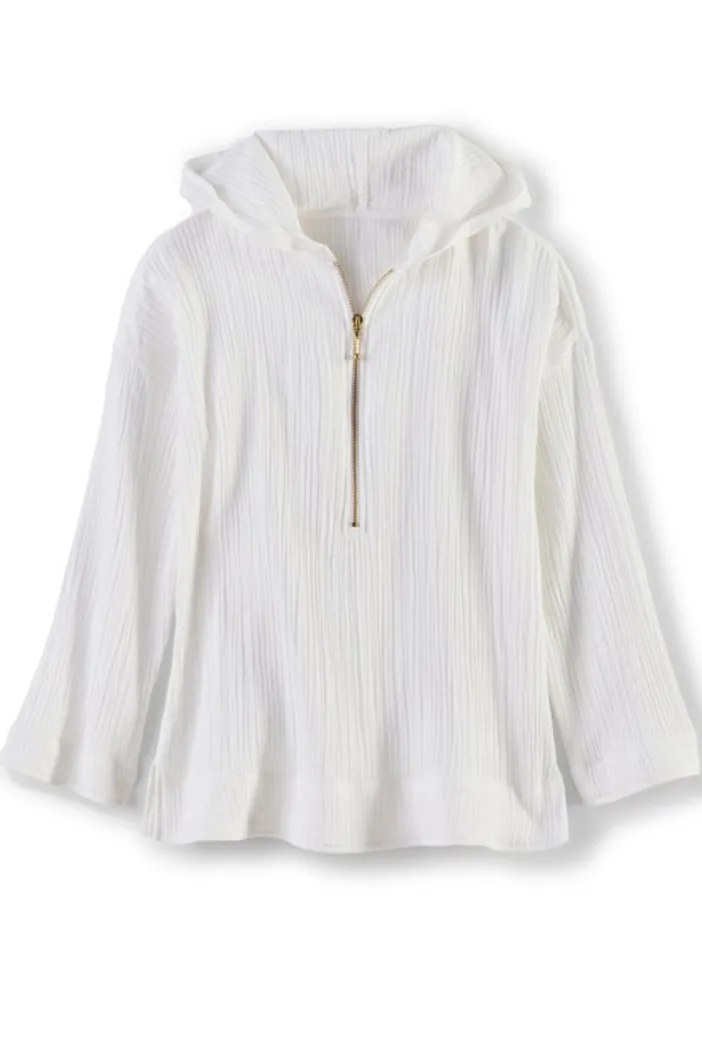 Soft Surroundings Tops|Kemia Gauze Hoodie