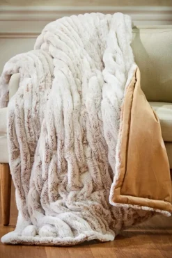 Soft Surroundings Bedding|Bedding Essentials|La Parisienne Faux Fur Throw