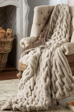 Soft Surroundings Bedding|Bedding Essentials|La Parisienne Faux Fur Throw