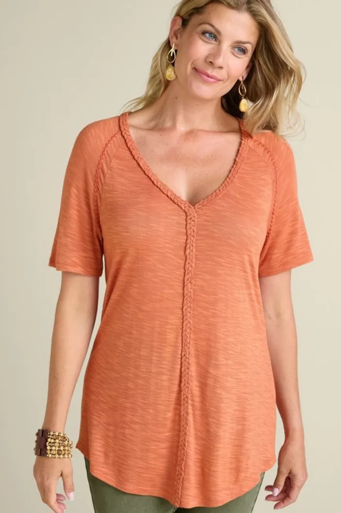 Soft Surroundings Tops|Lainey Slub Tee