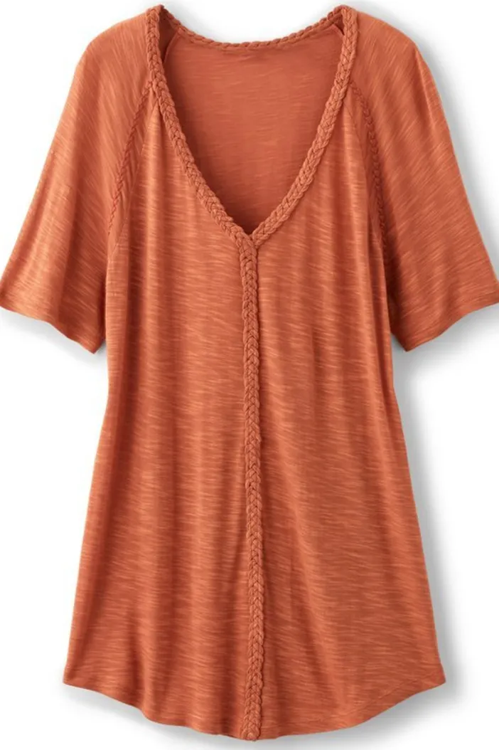 Soft Surroundings Tops|Lainey Slub Tee