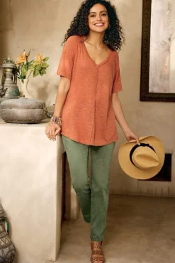 Soft Surroundings Tops|Lainey Slub Tee